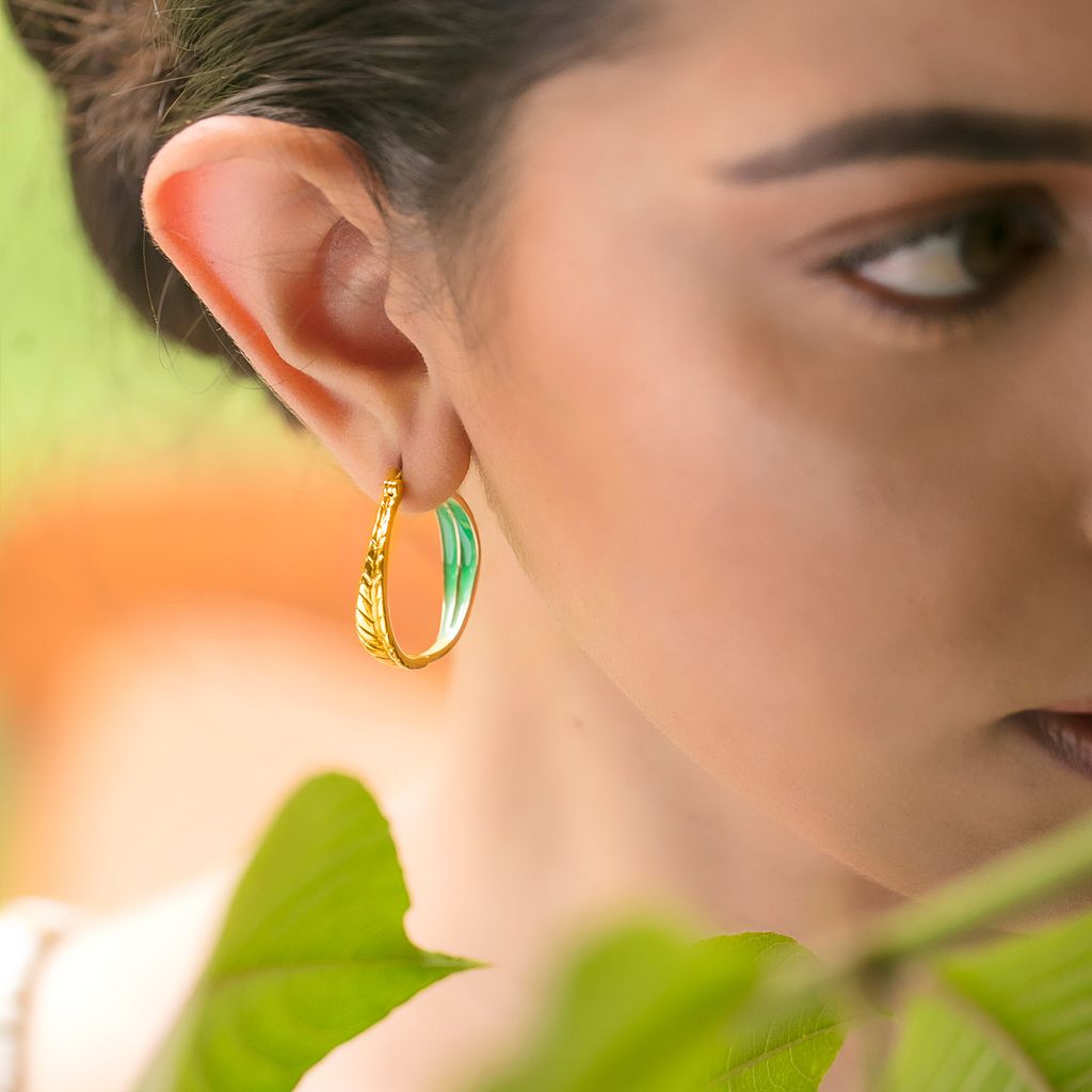 Leaf Land Gold Earrings