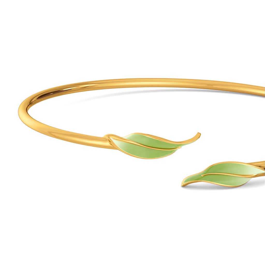Leaf Land Gold Bangles