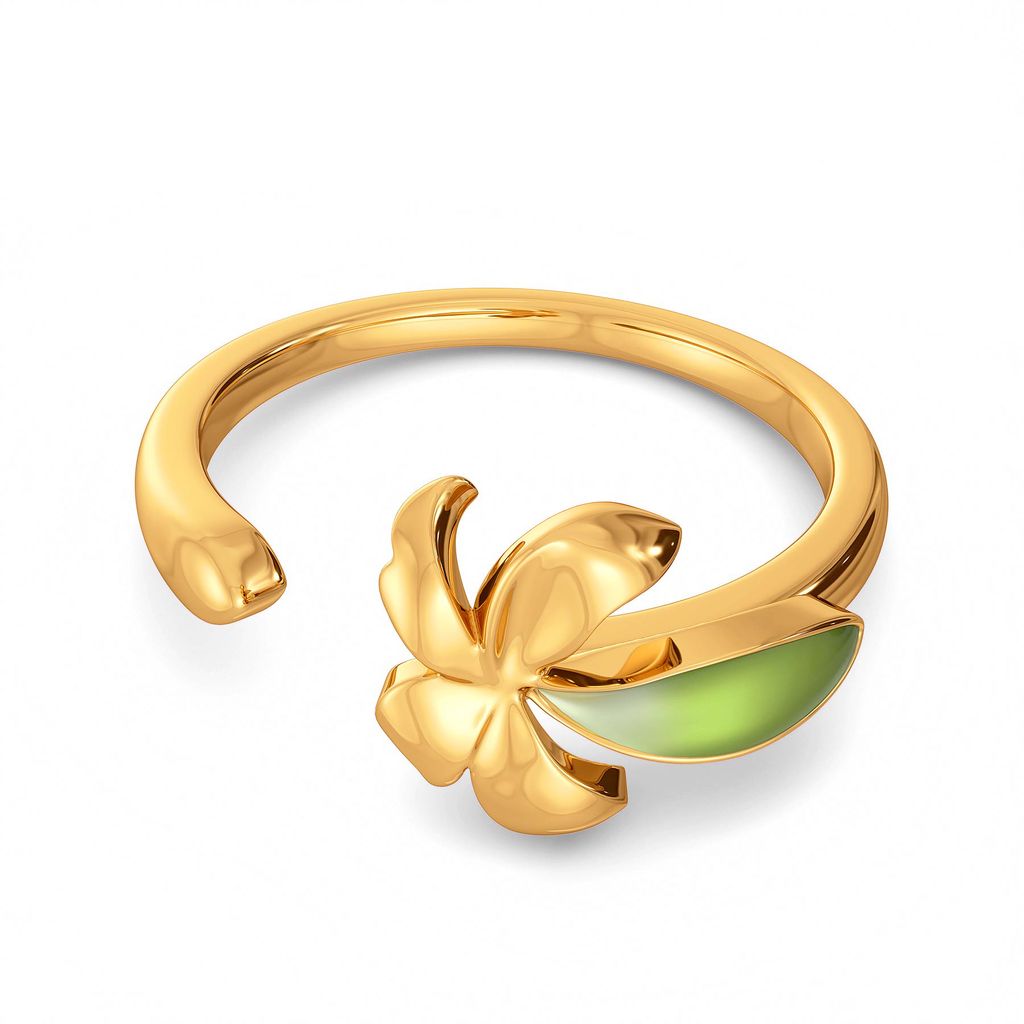 Fern Finesse Gold Rings alternate view 3