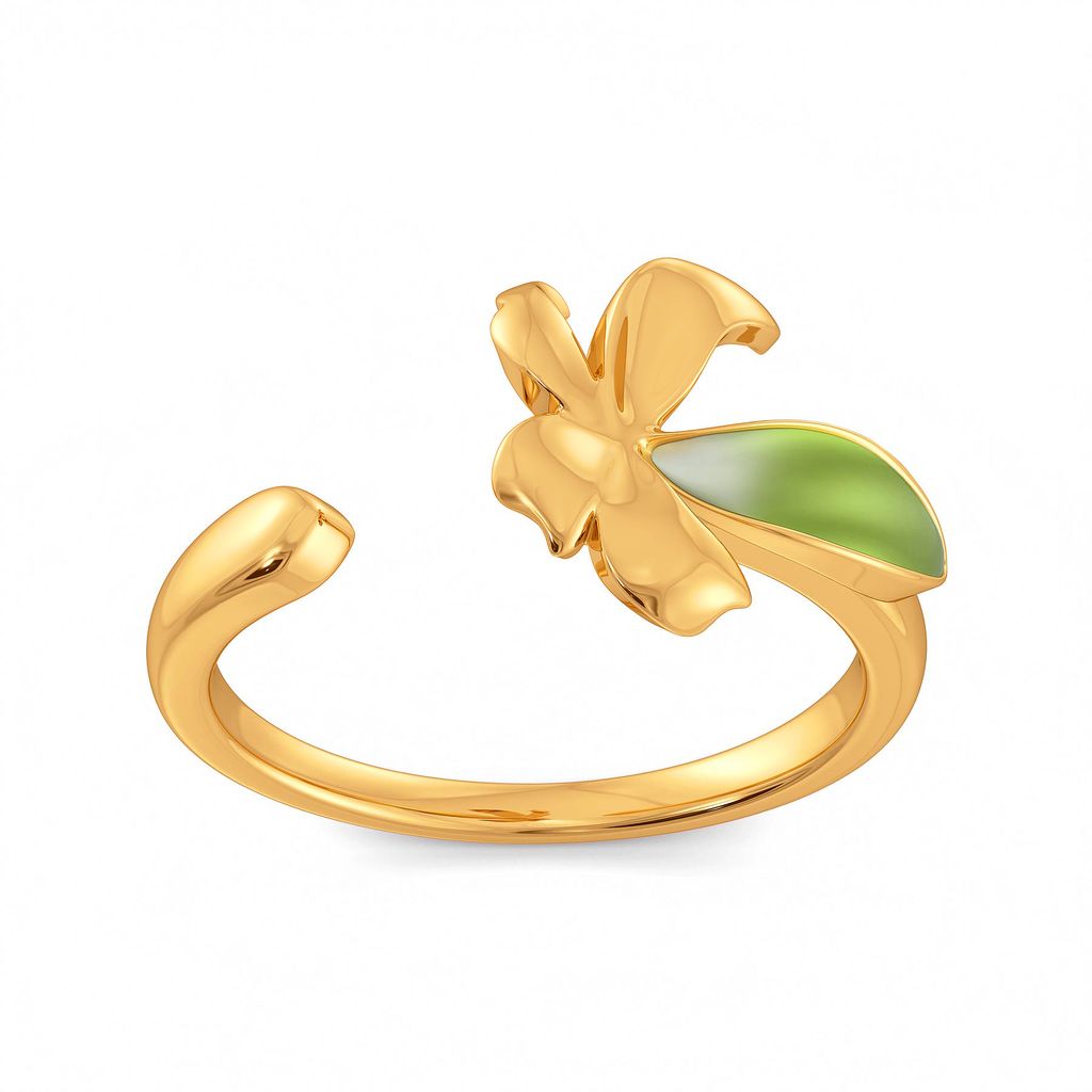 Fern Finesse Gold Rings alternate view 2