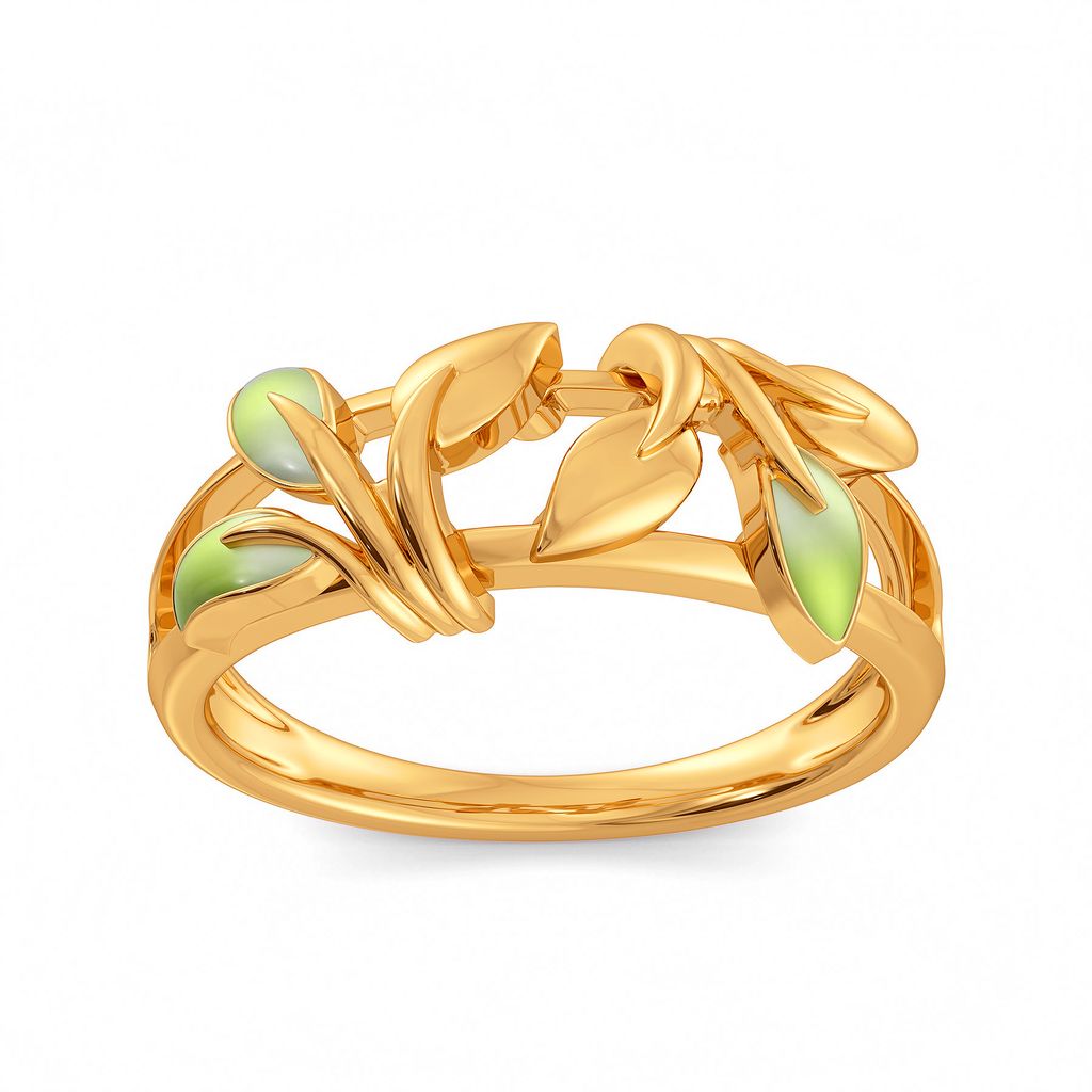Blades of Green Gold Rings alternate view 2