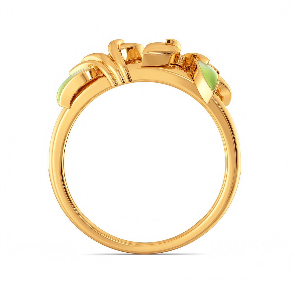 Blades of Green Gold Rings image