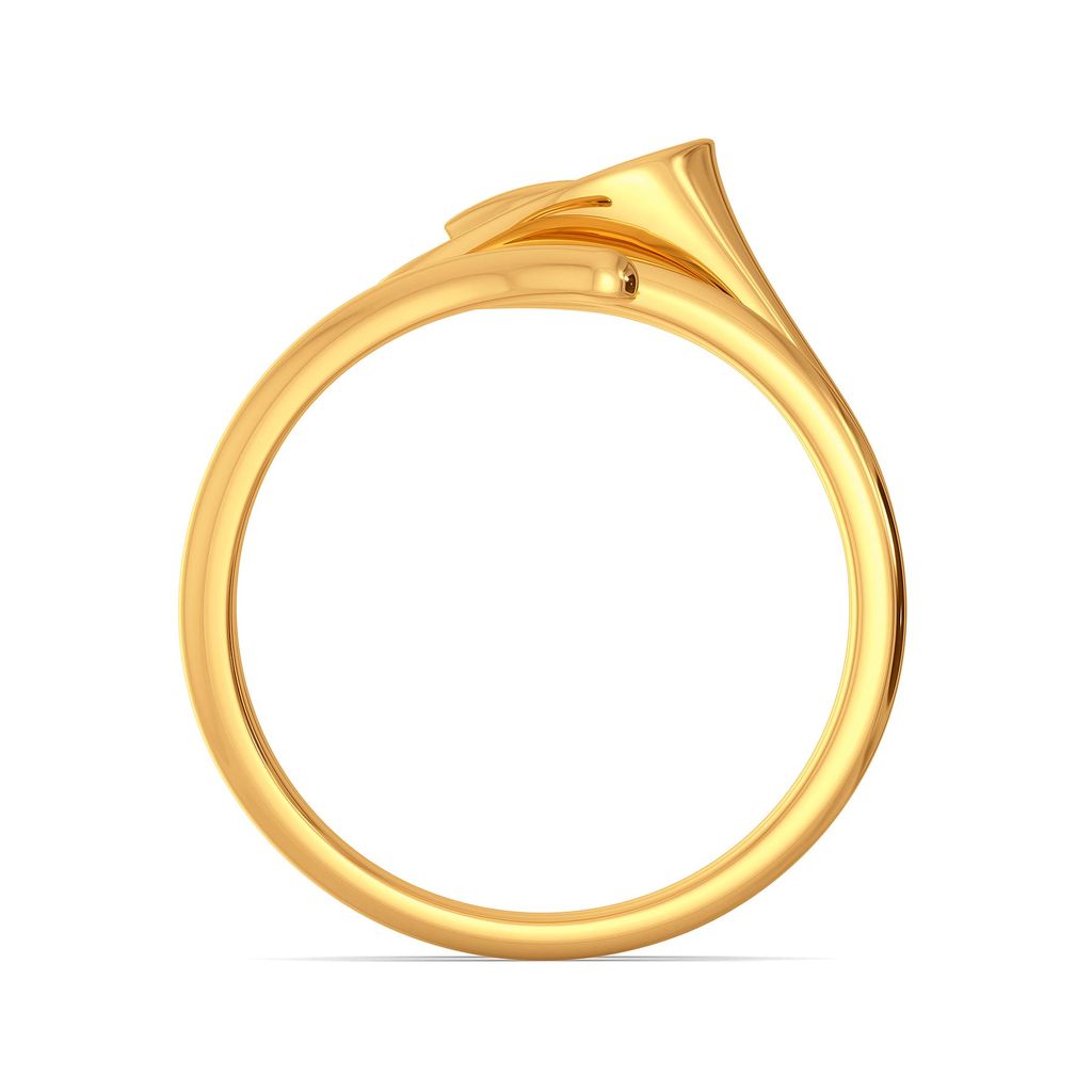 Yellow Anthuriums Gold Rings image