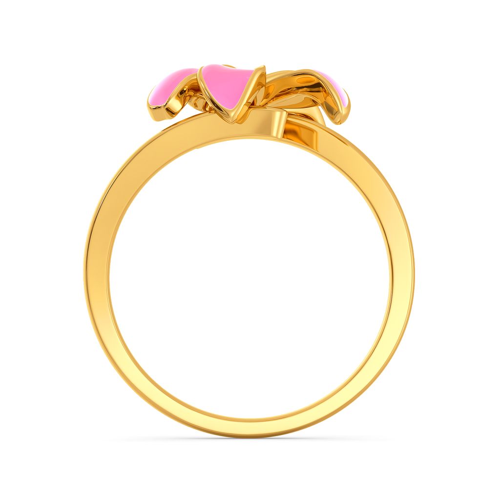 Petals & Ferns Gold Rings image