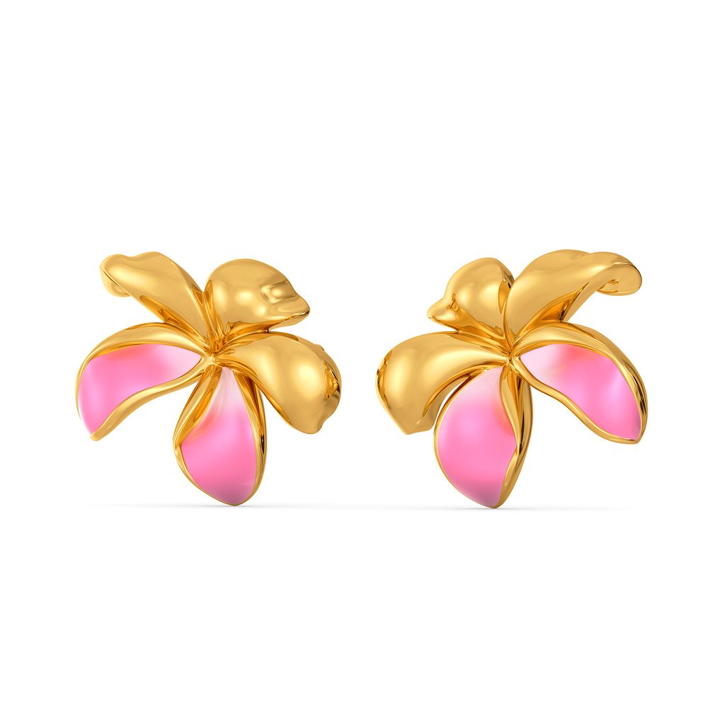 Petals & Ferns Gold Earrings
