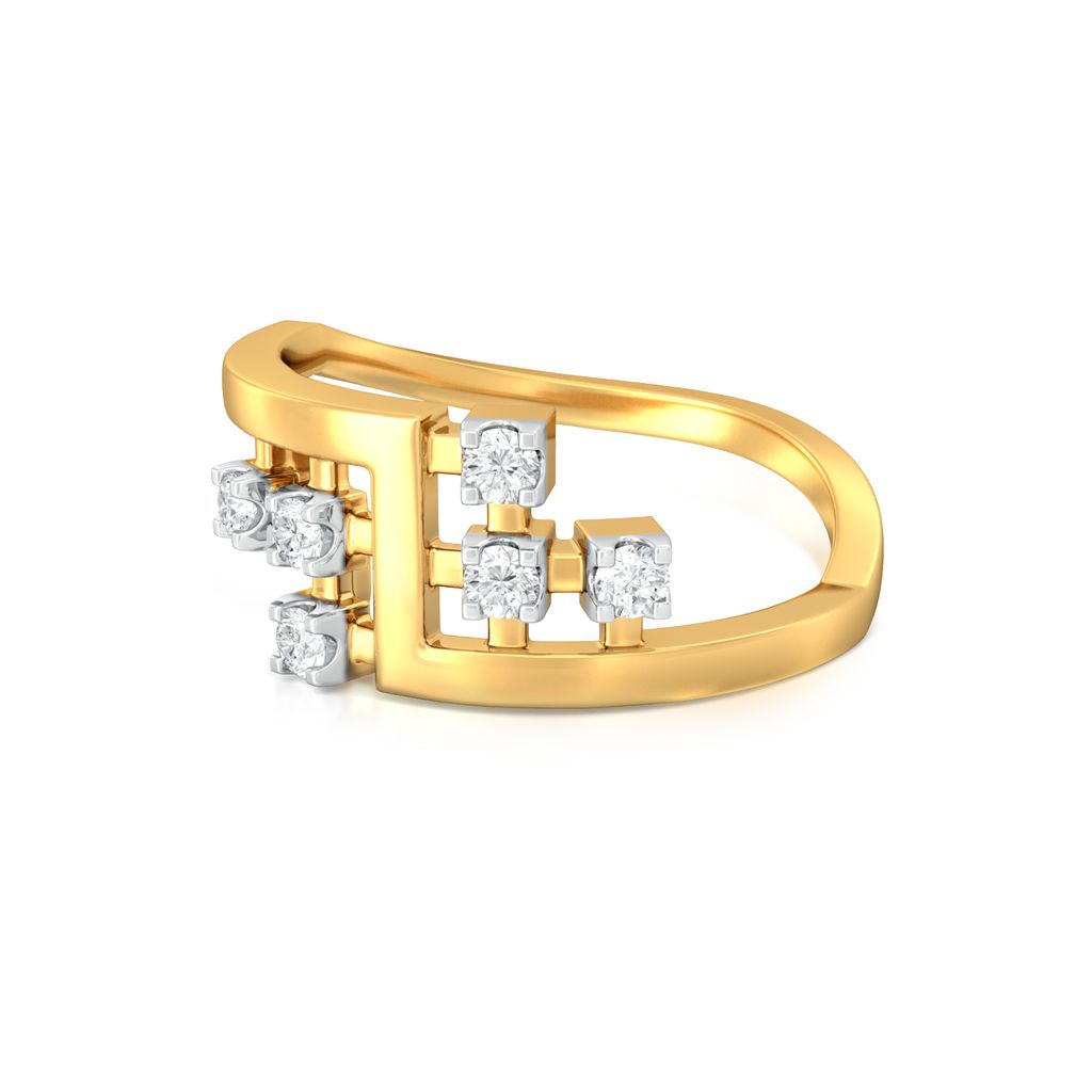 Gingham Glam Diamond Rings image