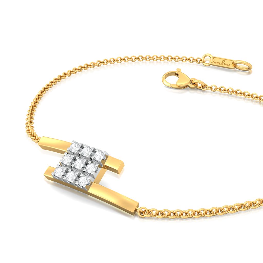 Mistress of Squares Diamond Bracelets