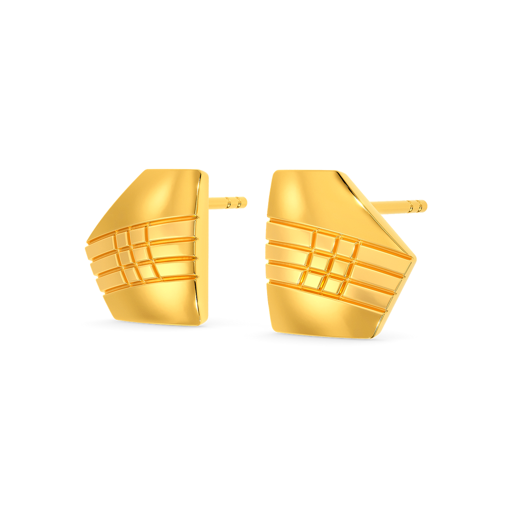 Time For School Gold Earrings