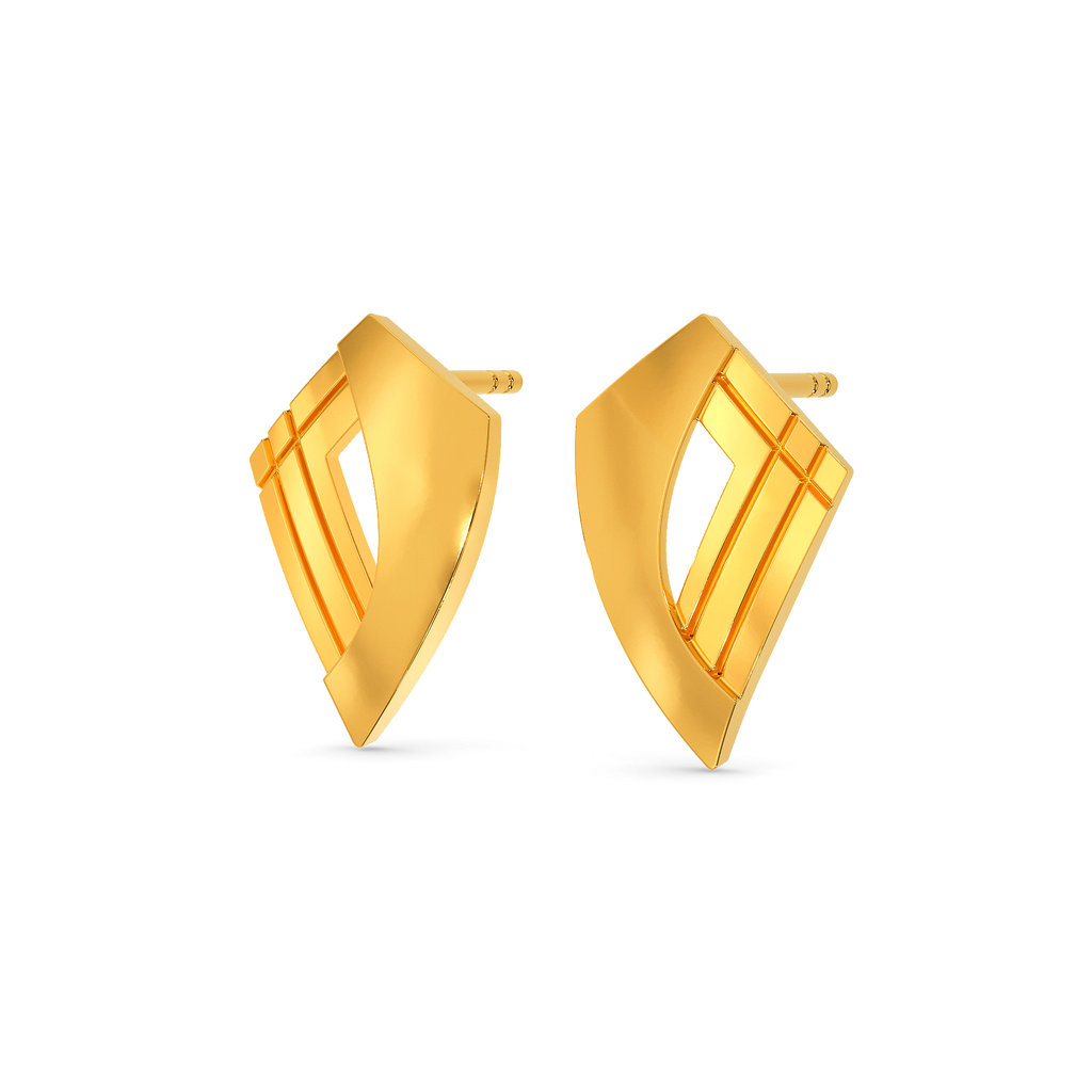 School Nostalgia Gold Earrings