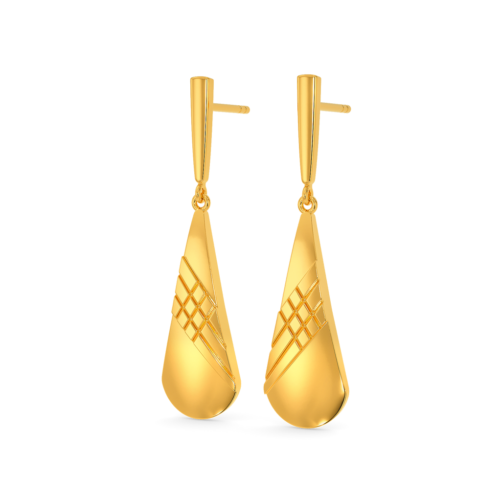 Go To School Gold Earrings