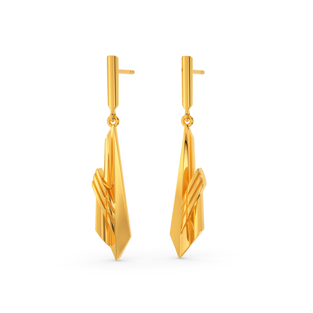 Break The Rules Gold Earrings