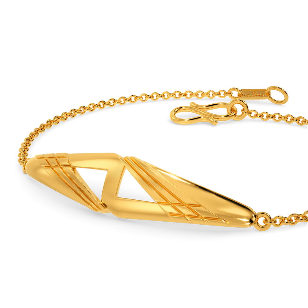 Break The Rules Gold Bracelets