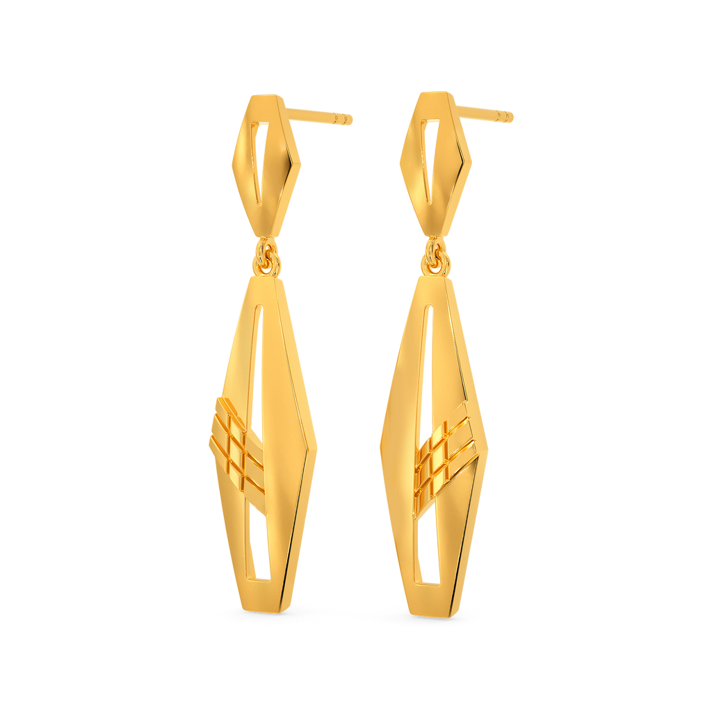 High School Secrets Gold Earrings
