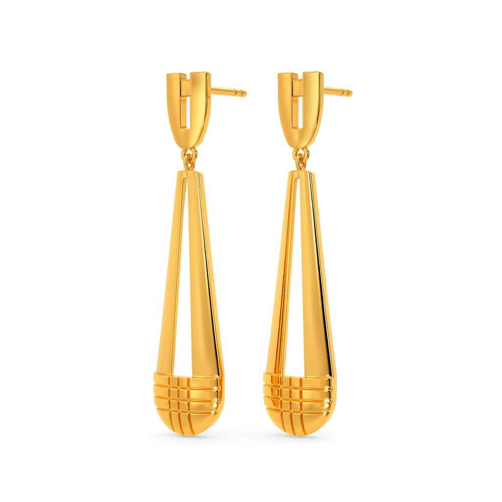 School Ready Gold Earrings
