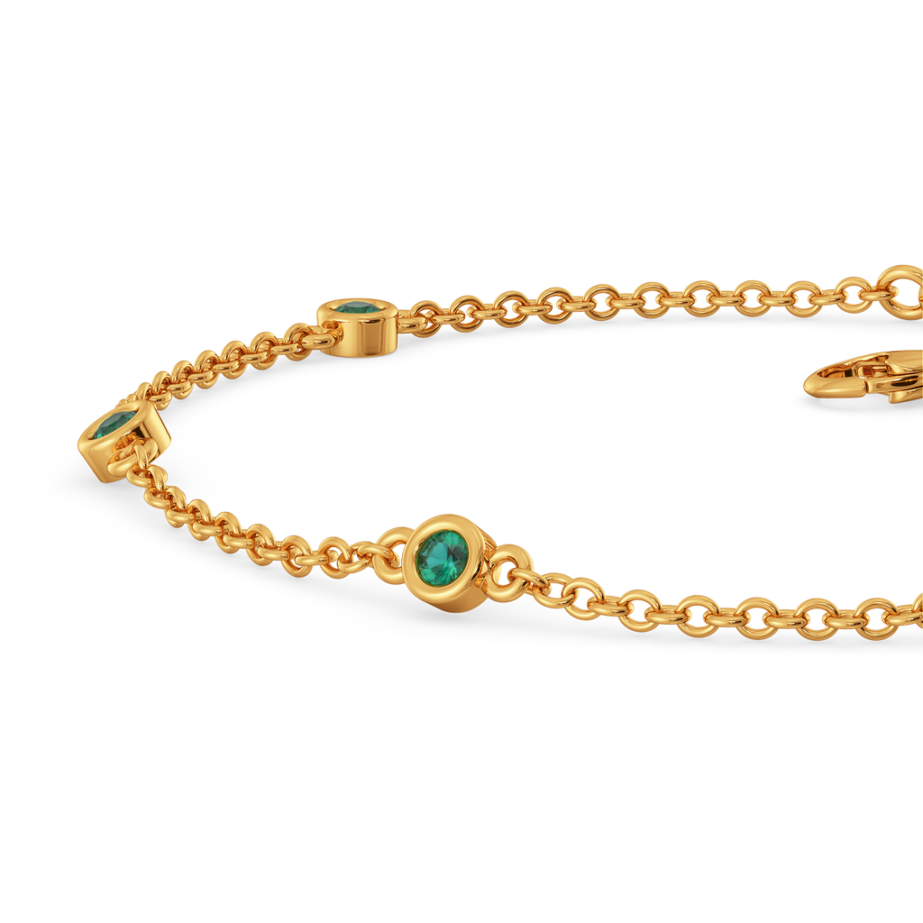 Emerald Orbit Gemstone Bracelets