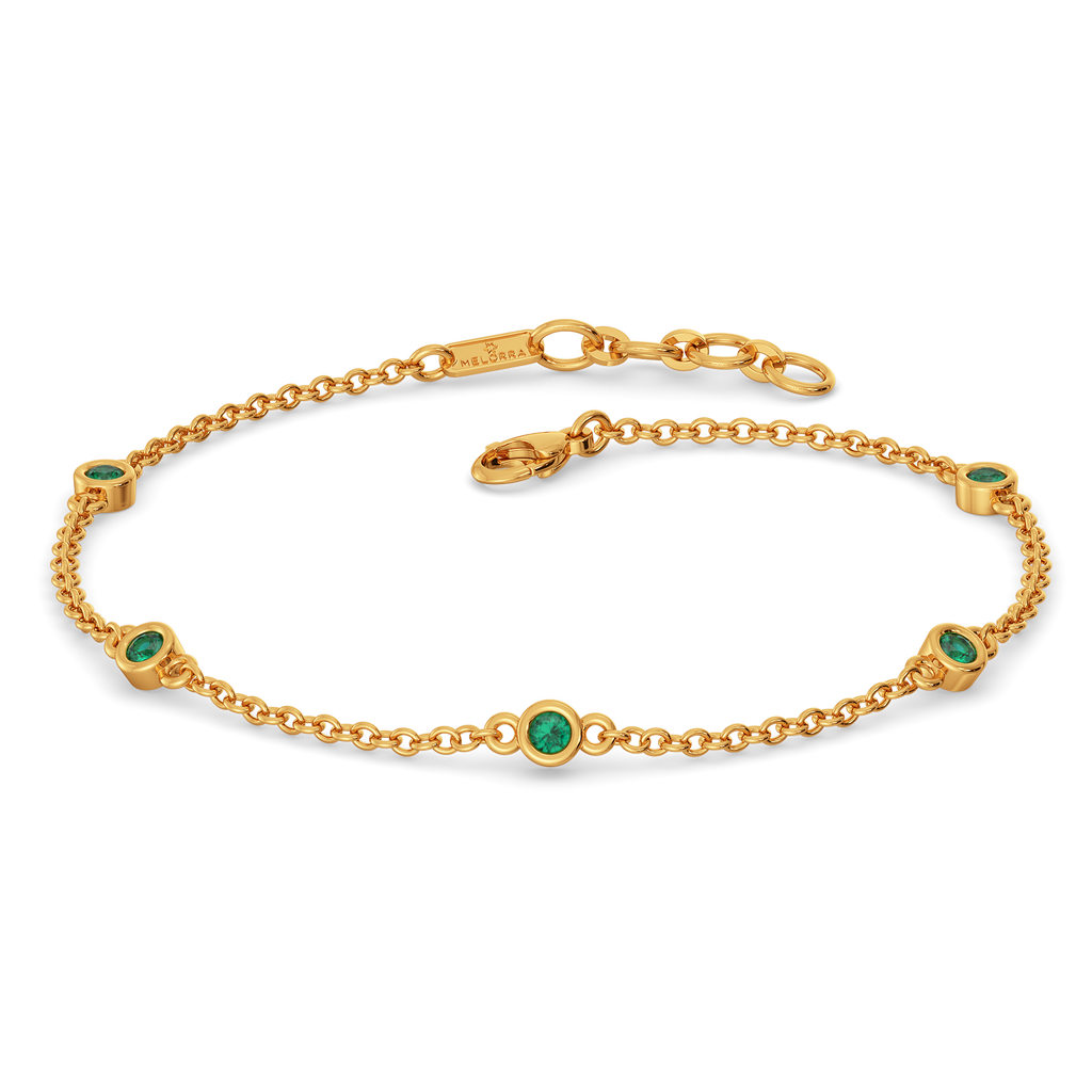 Emerald Orbit Gemstone Bracelets
