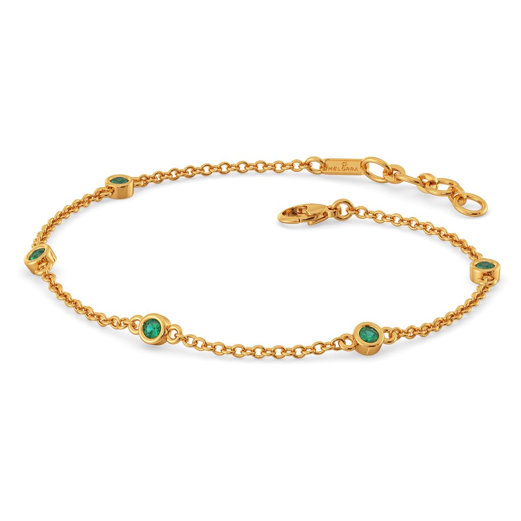 Emerald Orbit Gemstone Bracelets