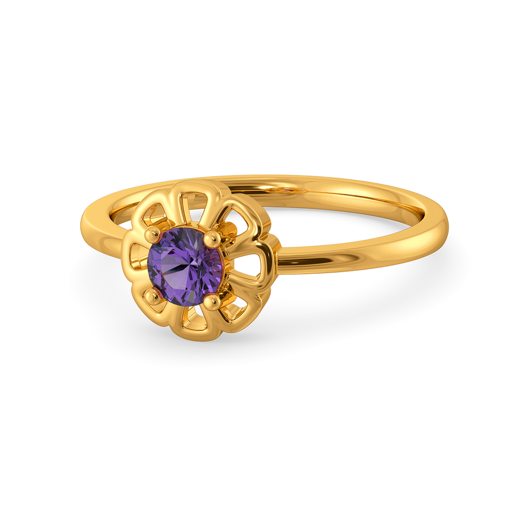 Amethyst Bloom Gemstone Rings alternate view 2