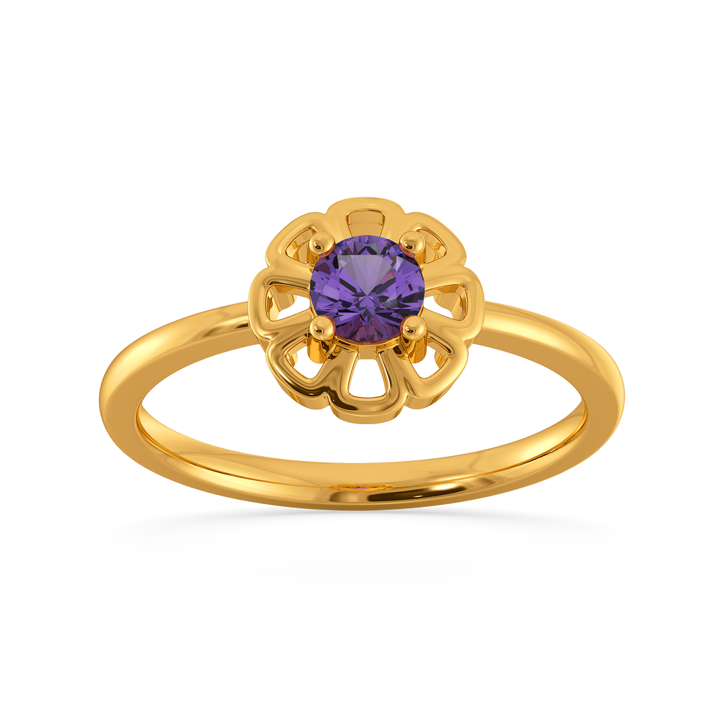 Amethyst Bloom Gemstone Rings alternate view 3