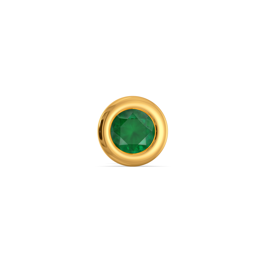 Emerald Essence Gemstone Nose Pins