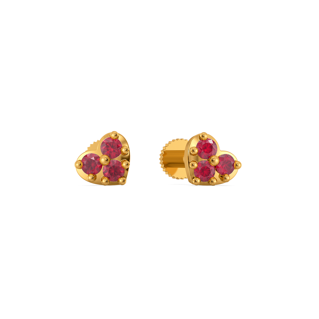 Ruby Clusters Gemstone Earrings