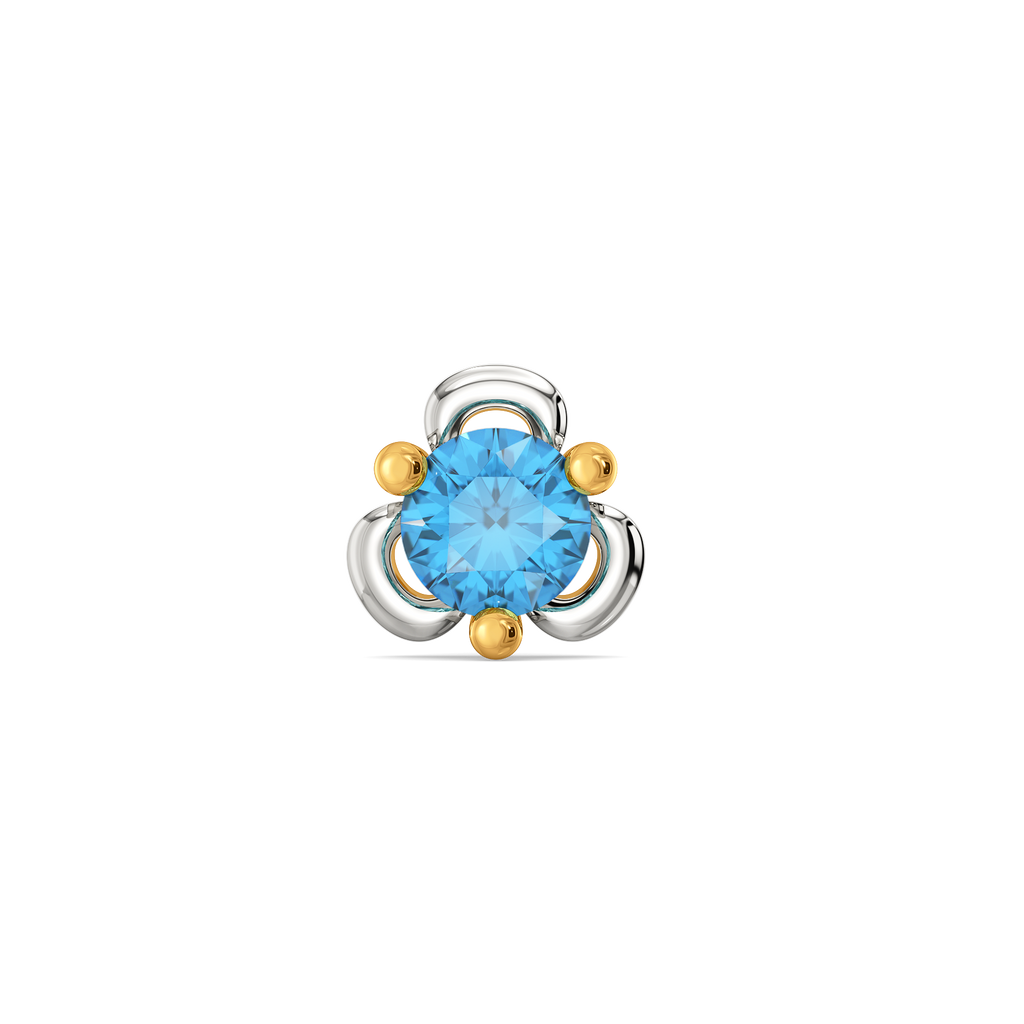 Topaz Gleam Gemstone Nose Pins