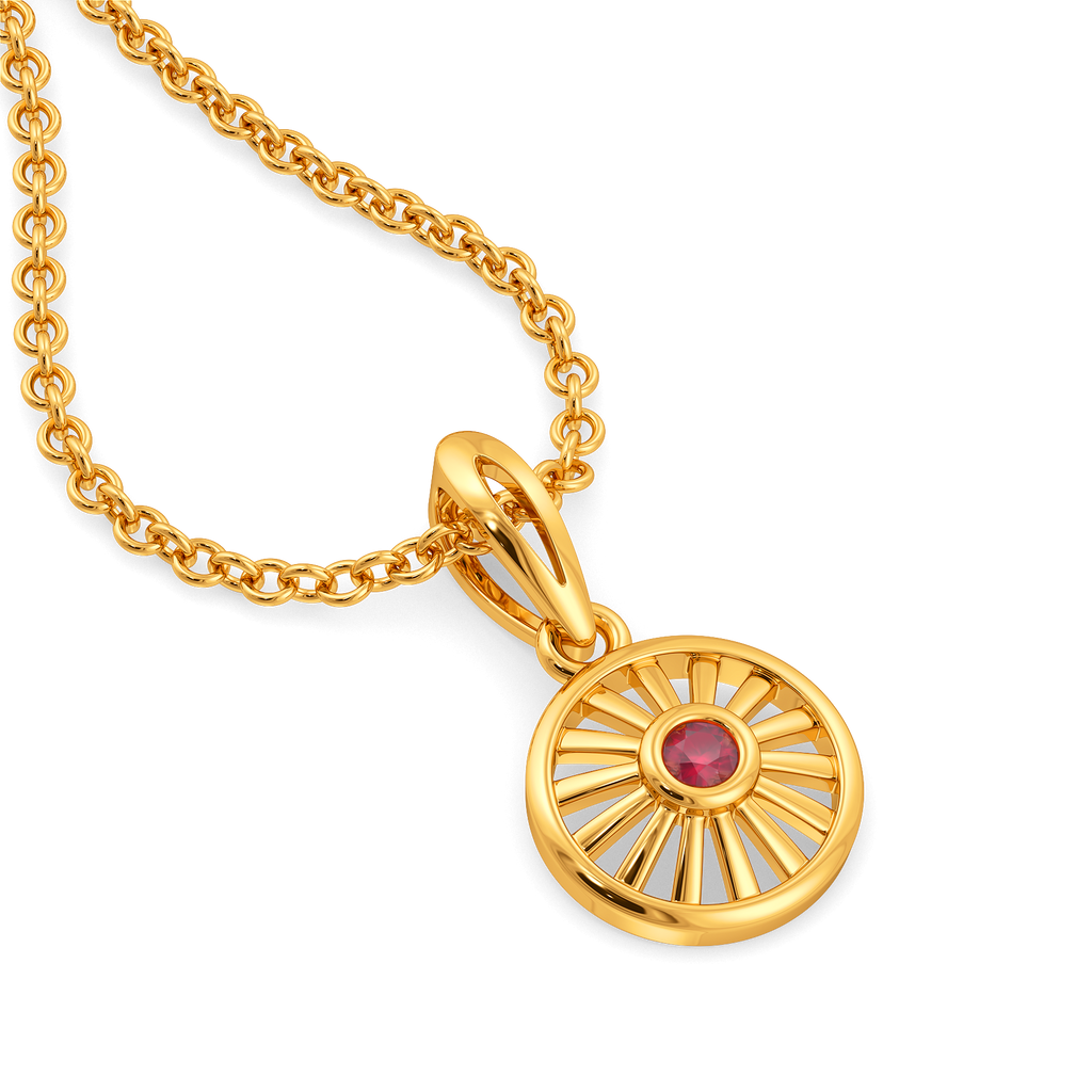 Rosé Halo Gemstone Pendants