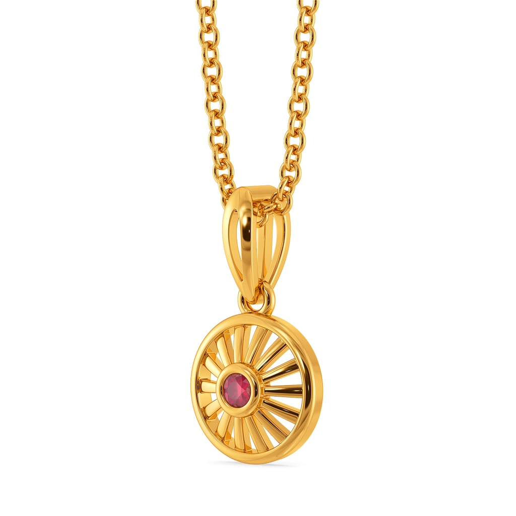 Rosé Halo Gemstone Pendants