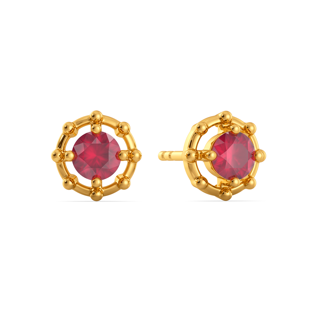Azure Square Gemstone Earrings