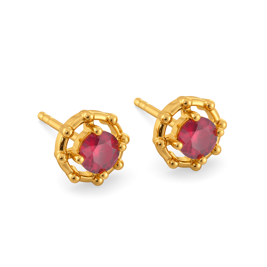 Azure Square Gemstone Earrings