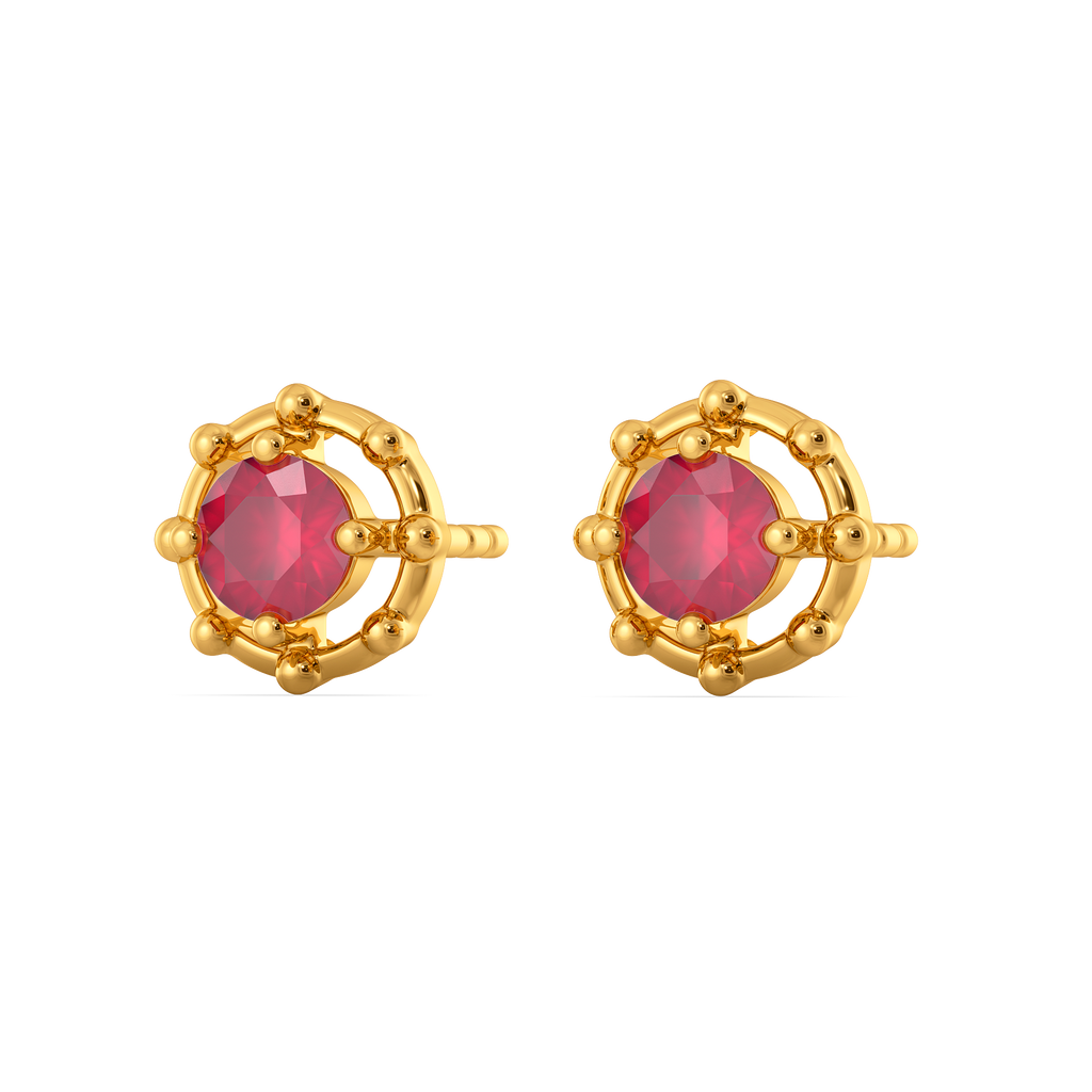 Azure Square Gemstone Earrings