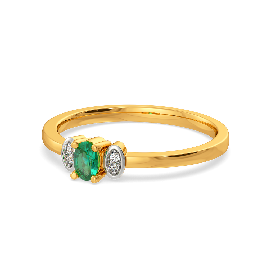 Trinity Emerald Diamond Rings alternate view 2