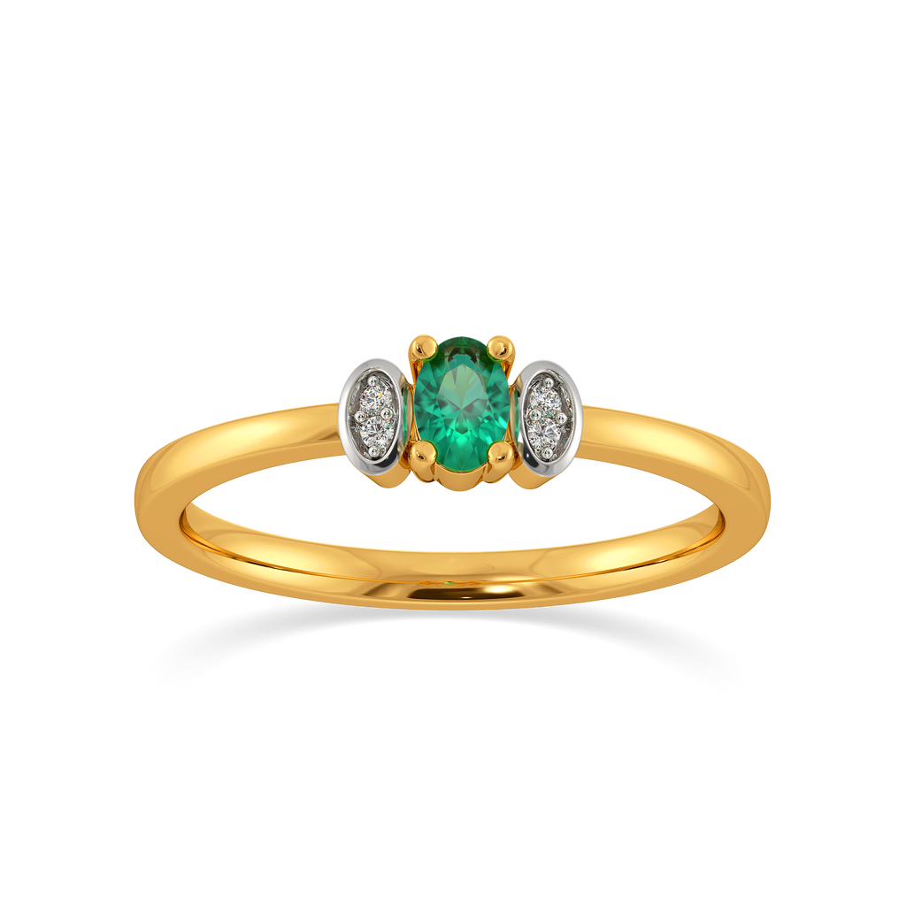 Trinity Emerald Diamond Rings alternate view 3
