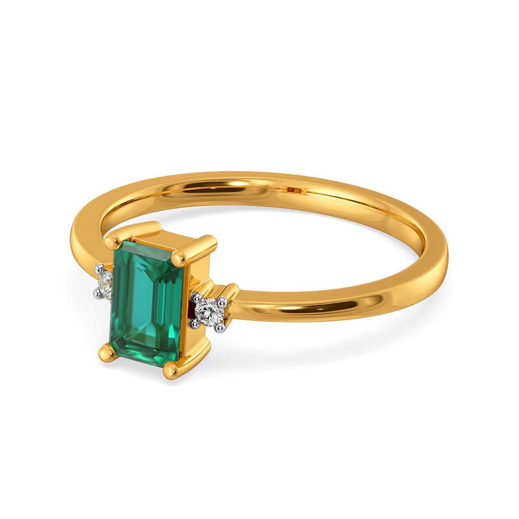 Emerald Axis Diamond Rings alternate view 2