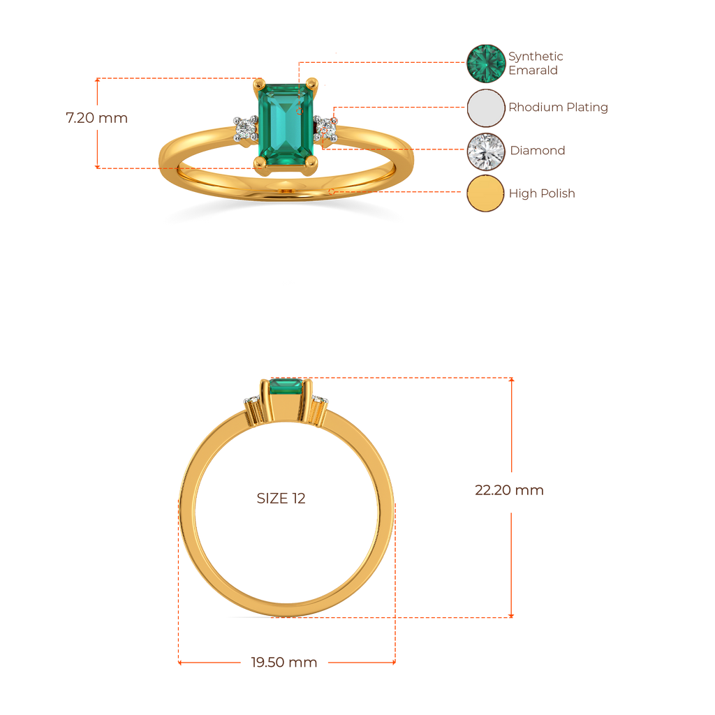Emerald Axis Diamond Rings image