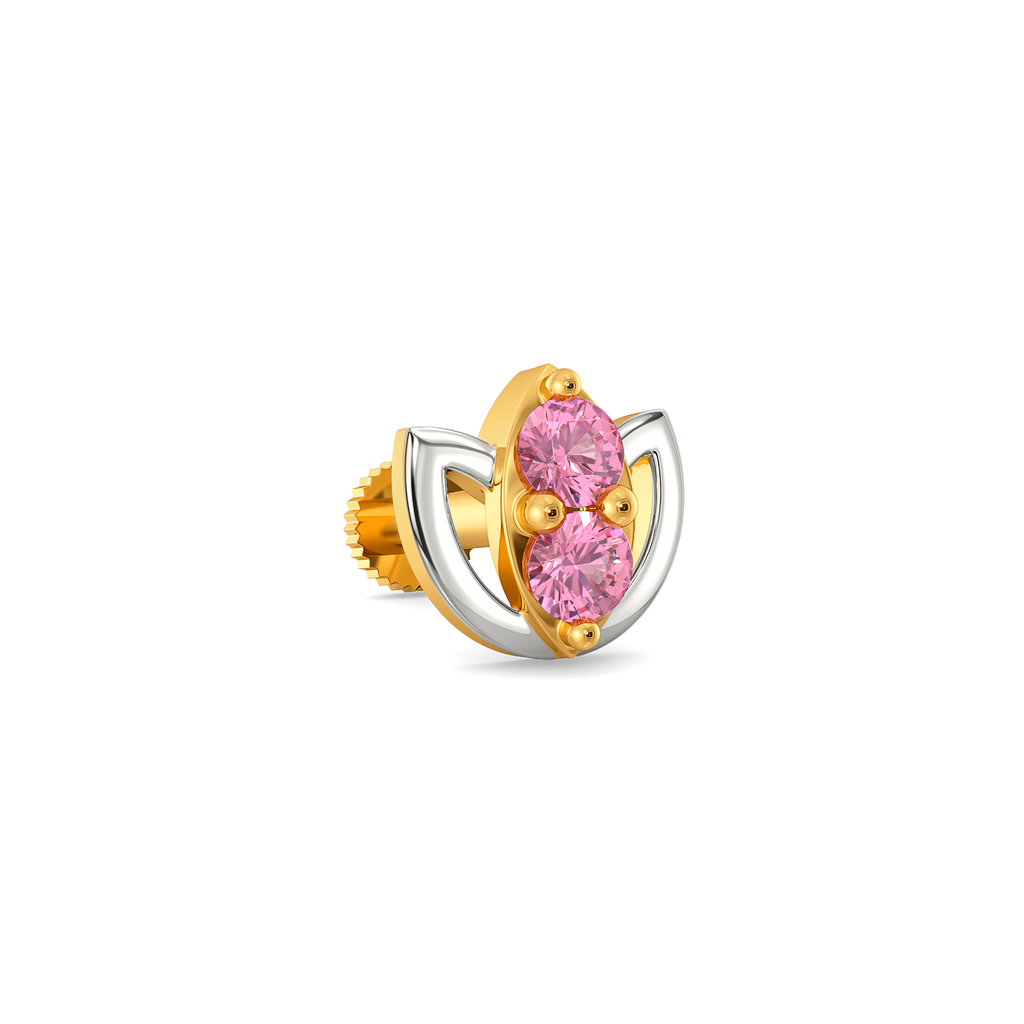 Amethyst Aura Gemstone Nose Pins