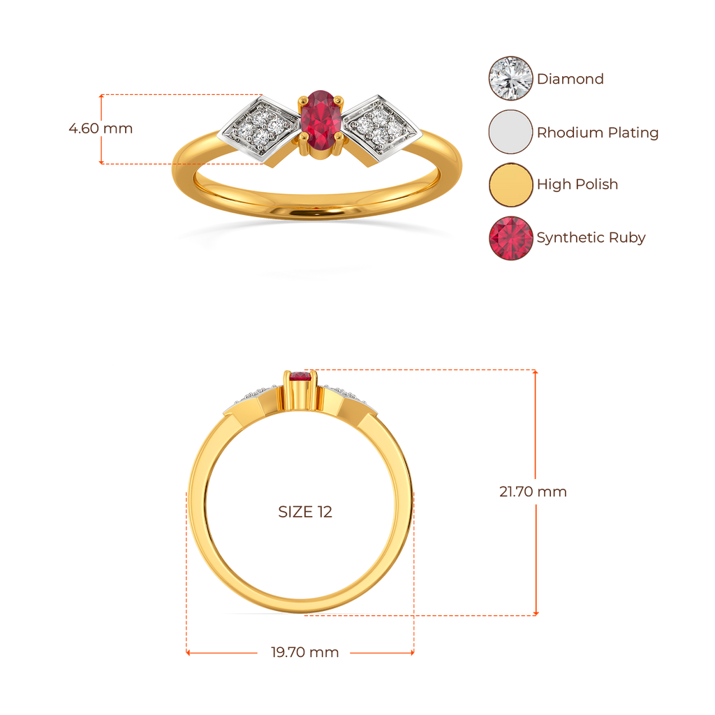 Crimson Radiance Diamond Rings image