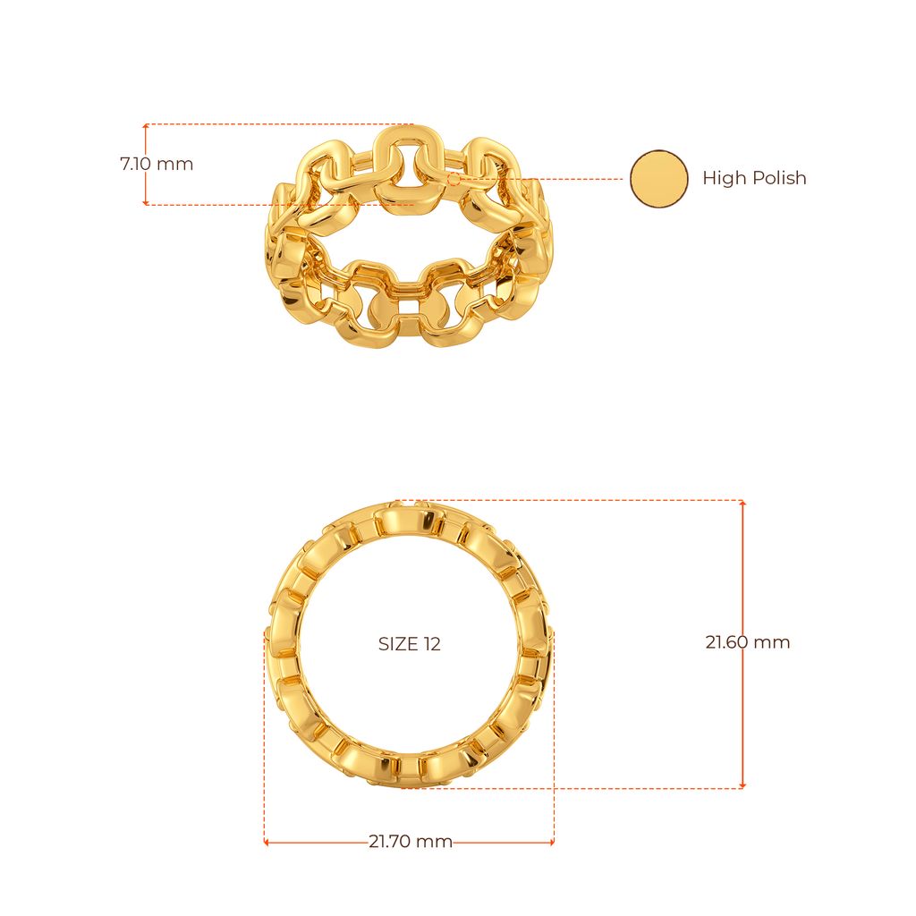 Semi Punk Funk Gold Rings image
