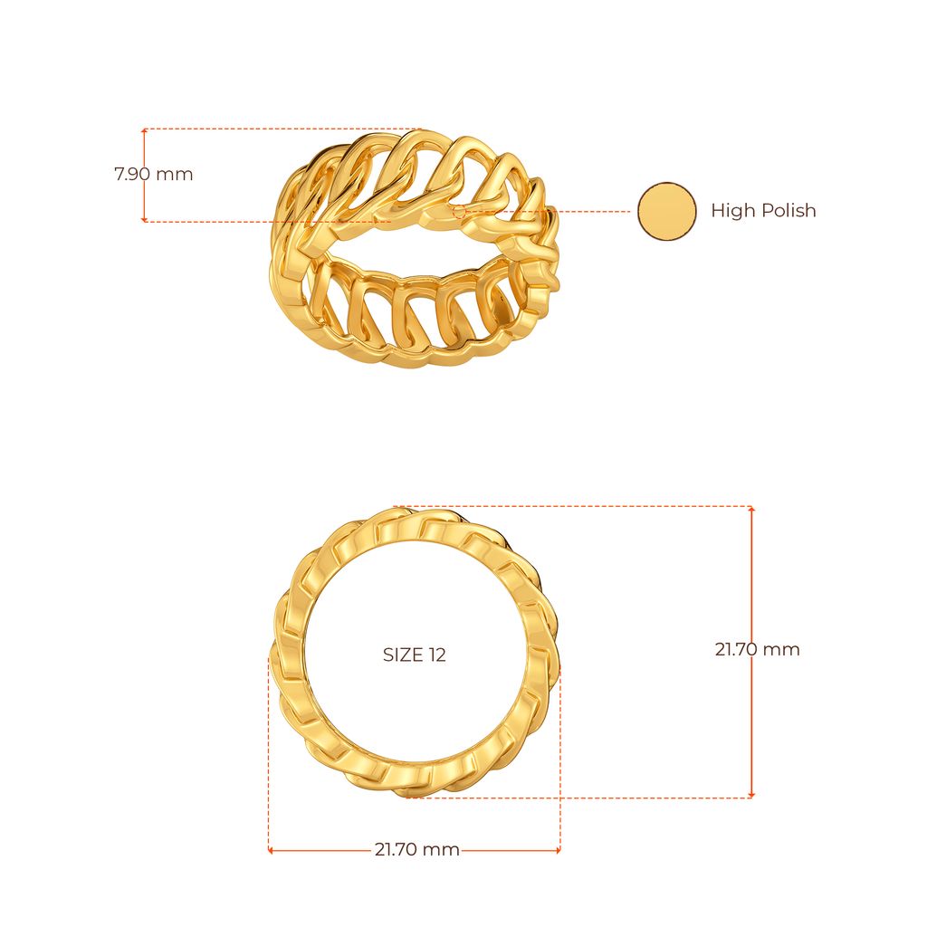 Tones of Rock Gold Rings image
