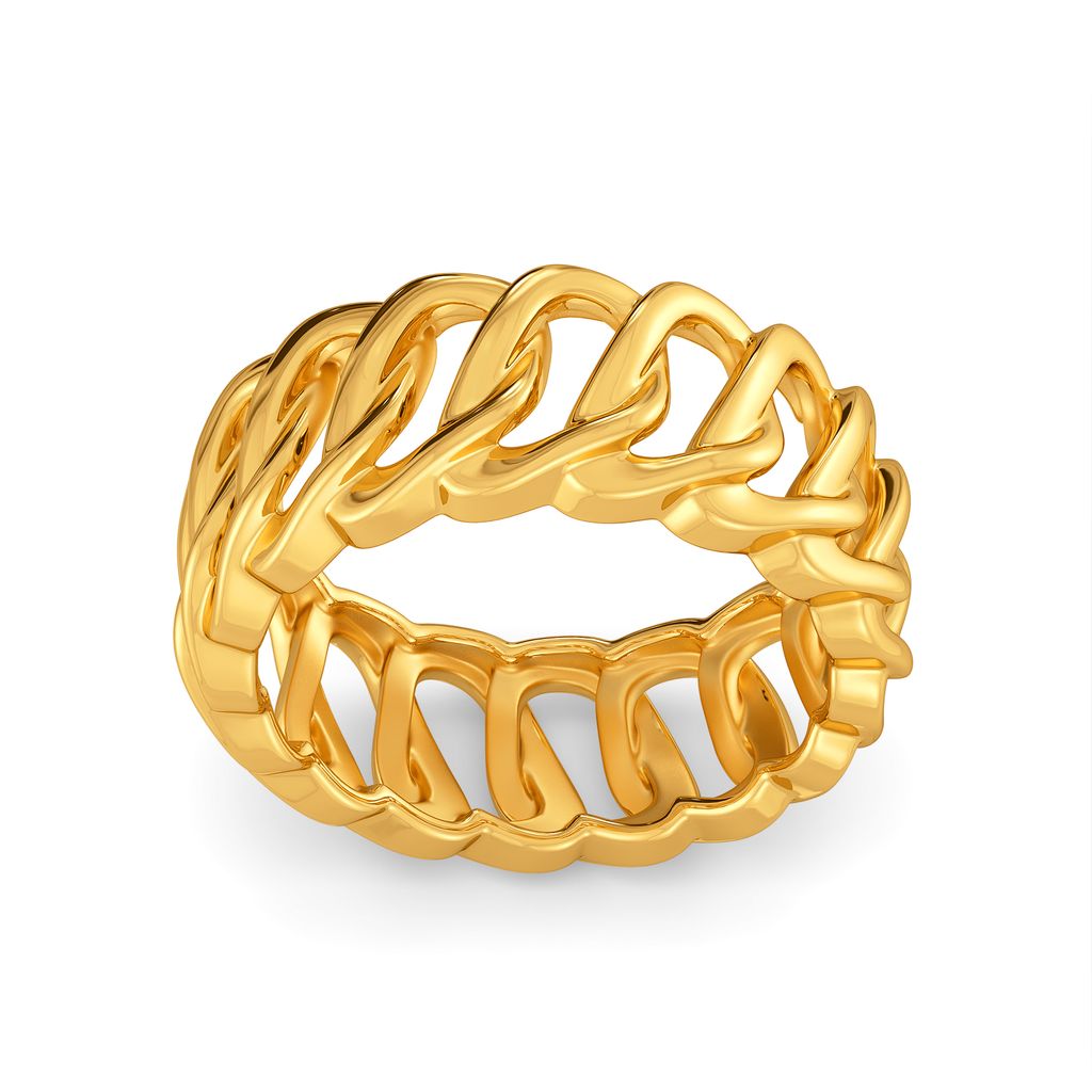 Tones of Rock Gold Rings alternate view 2