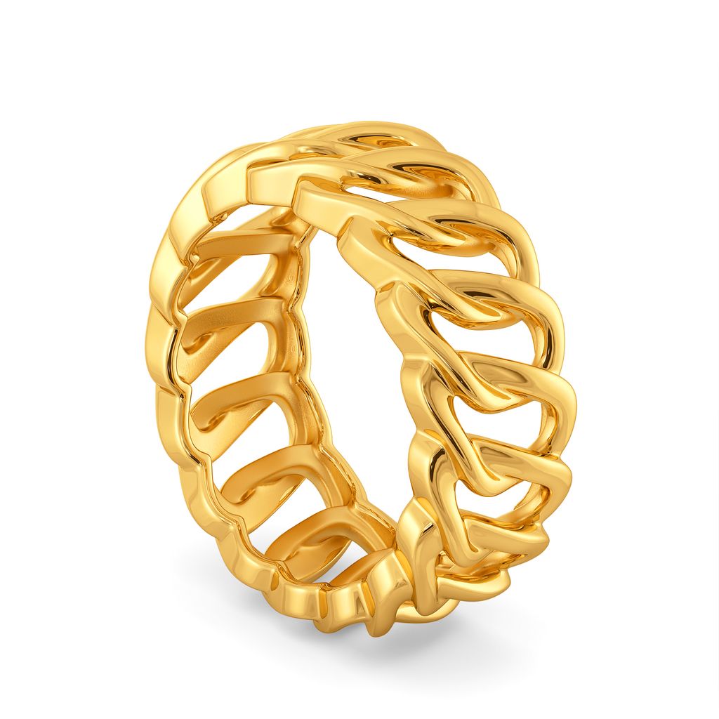 Tones of Rock Gold Rings image