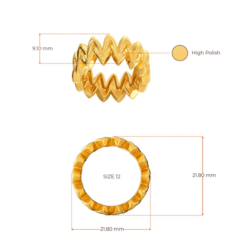 Hip as Nirvana Gold Rings image