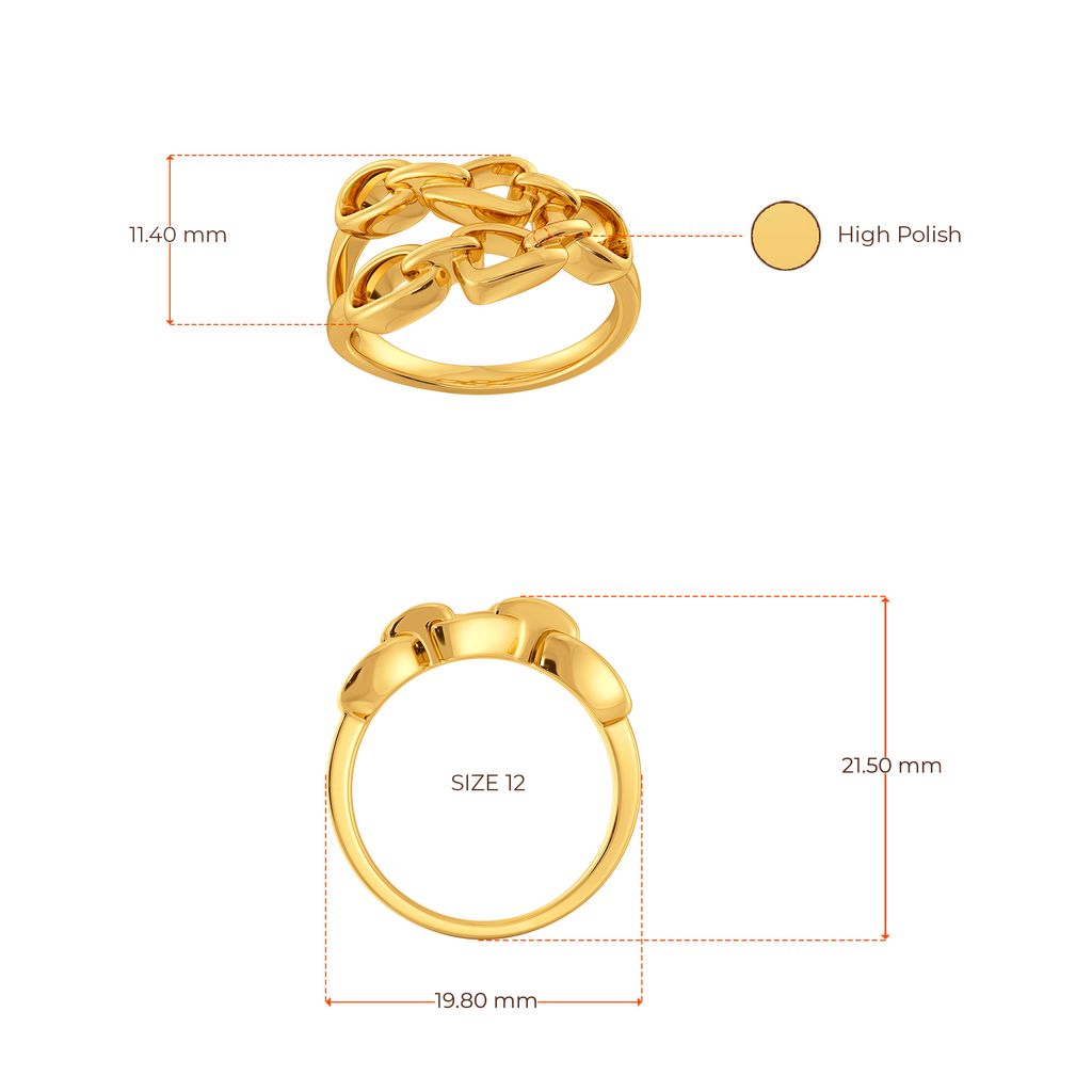 Grunge Unravelled Gold Rings image