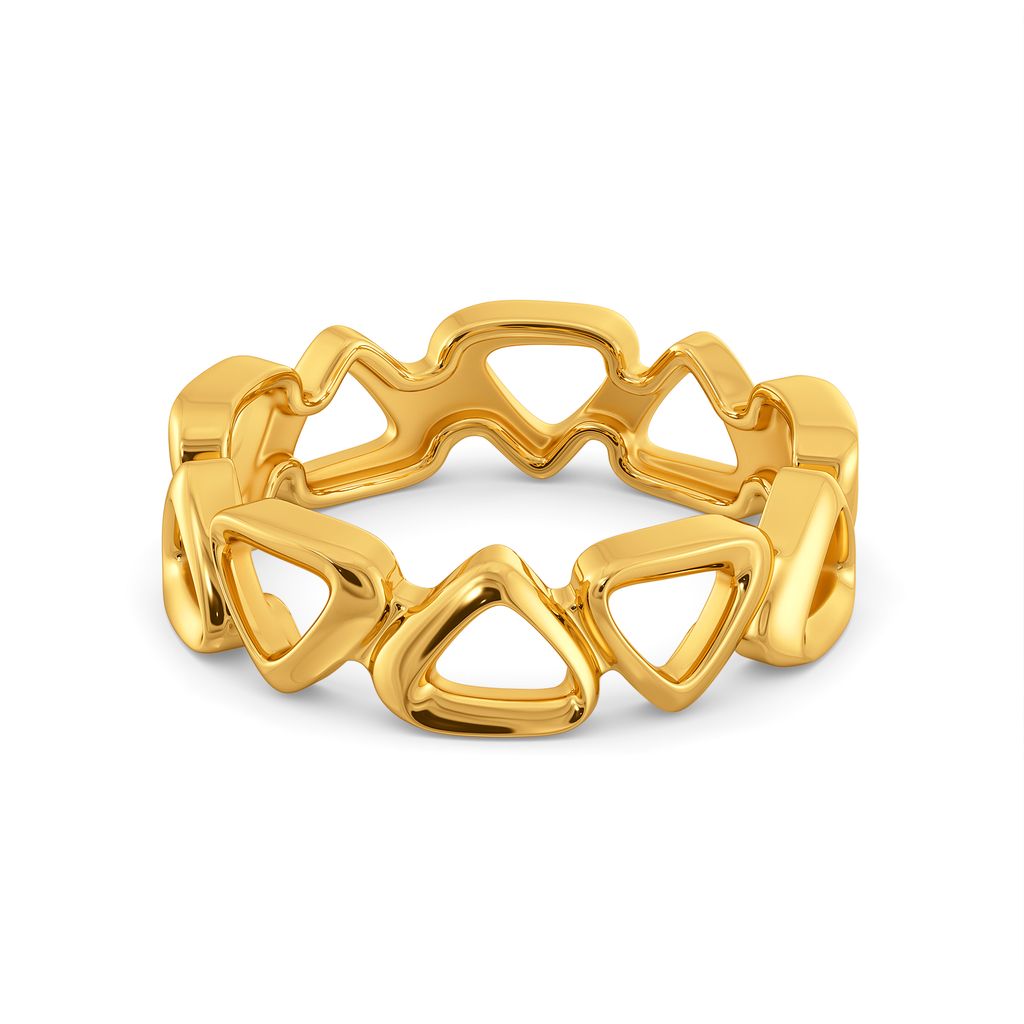 Gangsta Edge Gold Rings alternate view 3