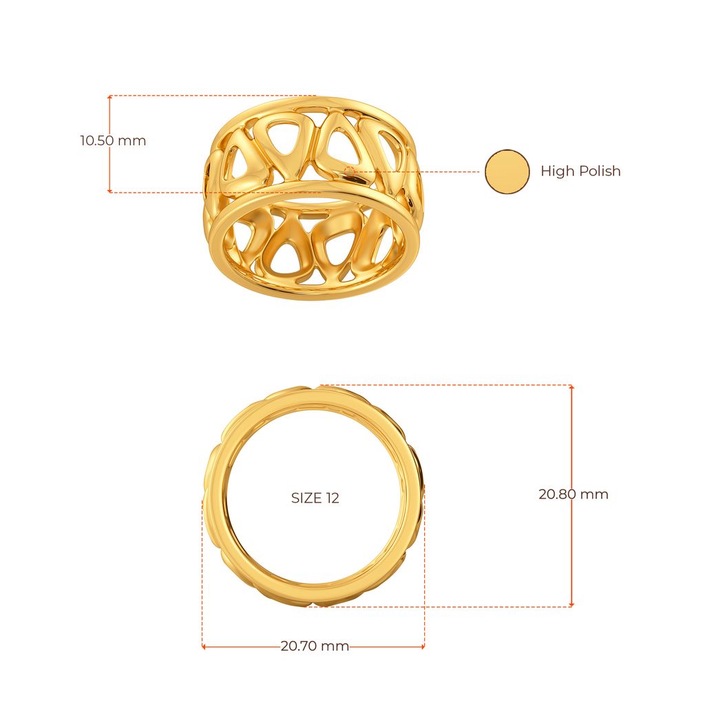 Distress Dapper Gold Rings image
