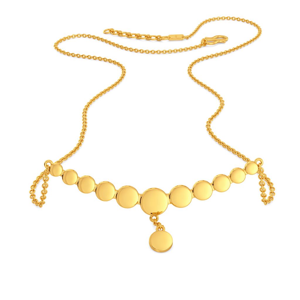 Disc O Dreams Gold Necklaces