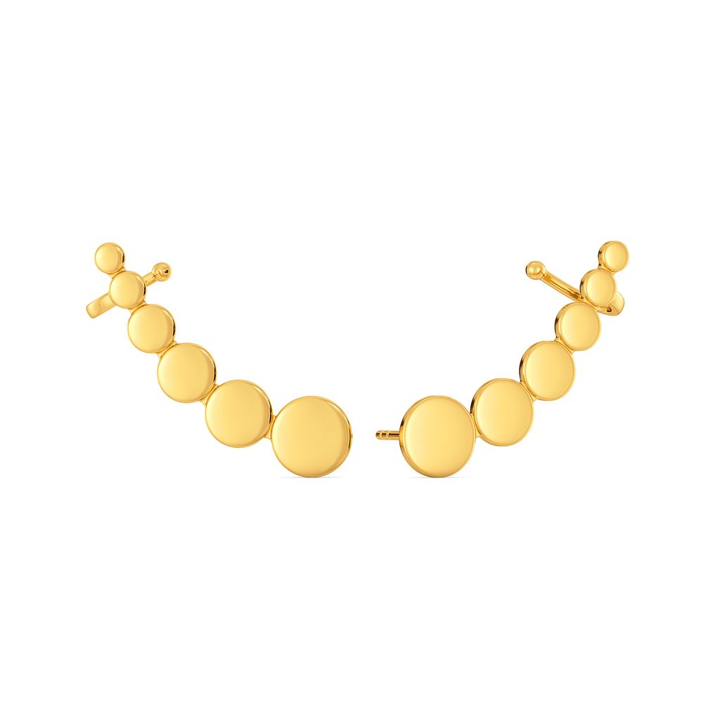 Groove Like Cher Gold Earrings