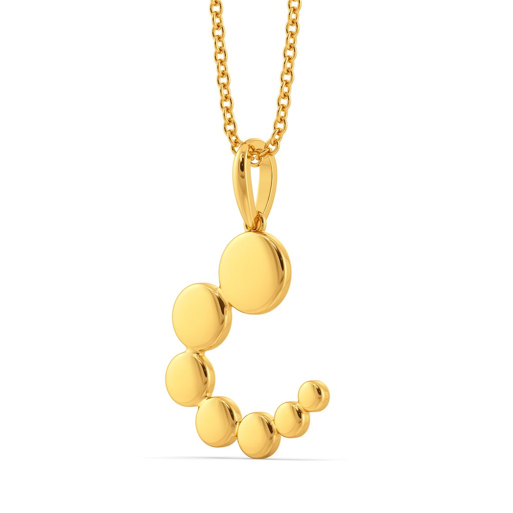 Guilded in Glitter Gold Pendants