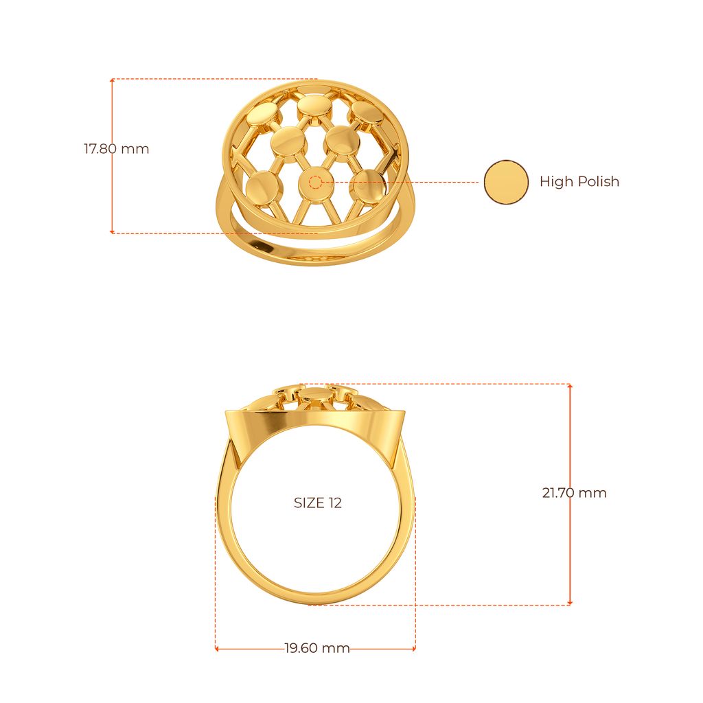 Disco Dazzle Gold Rings image