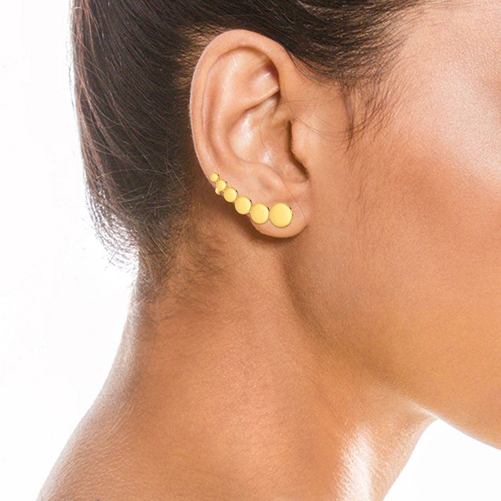 Groove Like Cher Gold Earrings